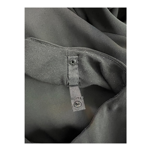 π€ EUC WHITE HOUSE BLACK MARKET Black Tunic Wide Leg Jumpsuit | Womenβs Sz 2 - Picture 11 of 14